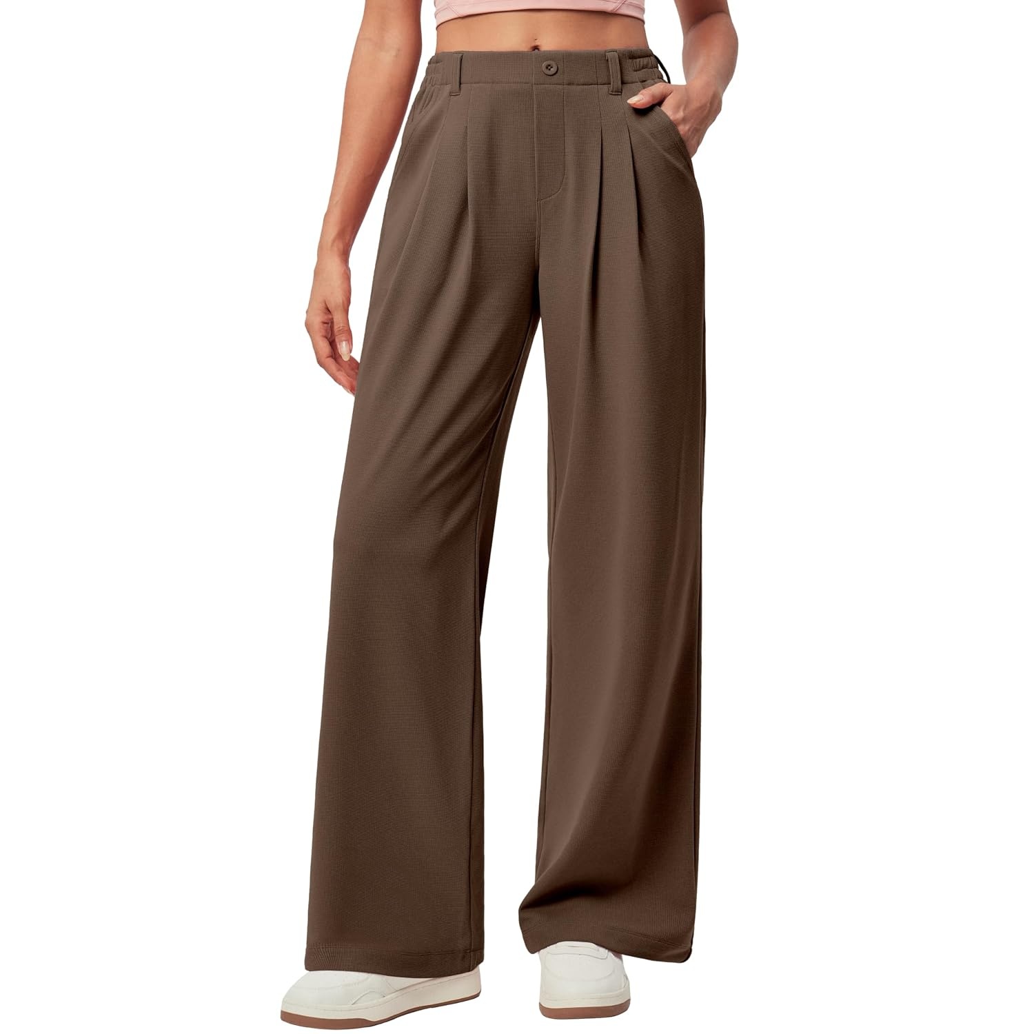 Stretchy Pull On Casual Pants For Women