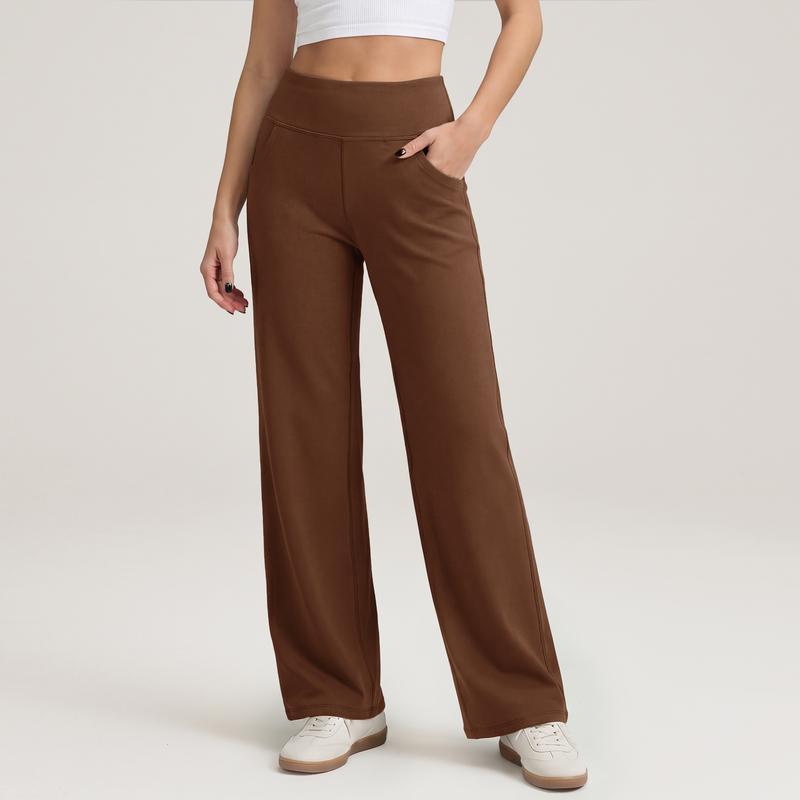 Casual Wide Yoga And Sports Trousers With Pockets For Women