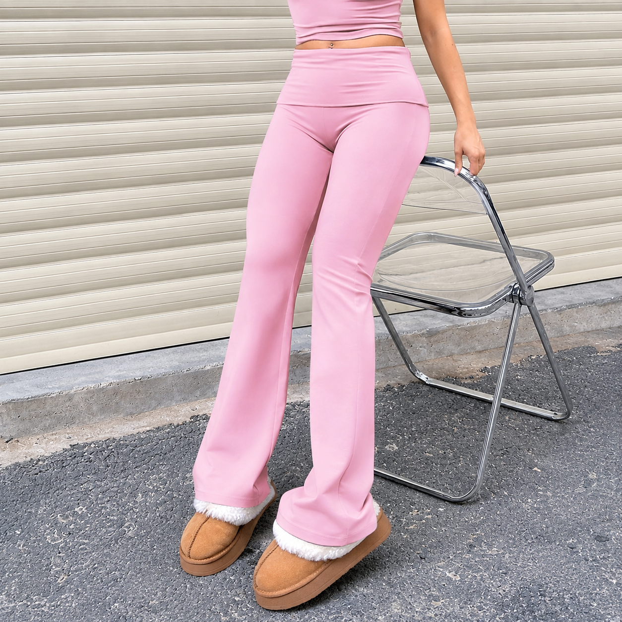 Pack Of 3 Casual Bootcut Pack Leggings Athleisure Pants For Women