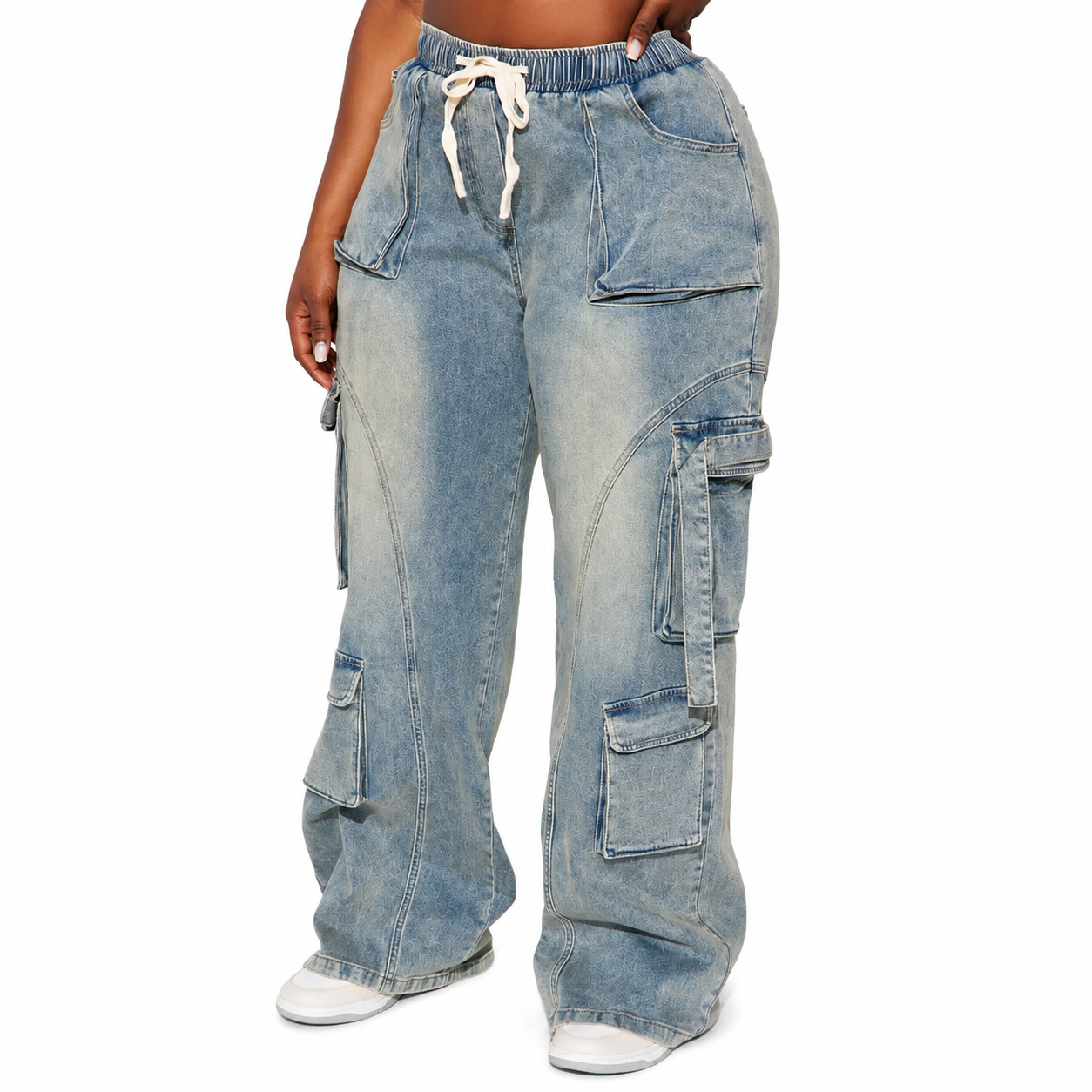 Vintage Baggy Cargo Jeans For Women