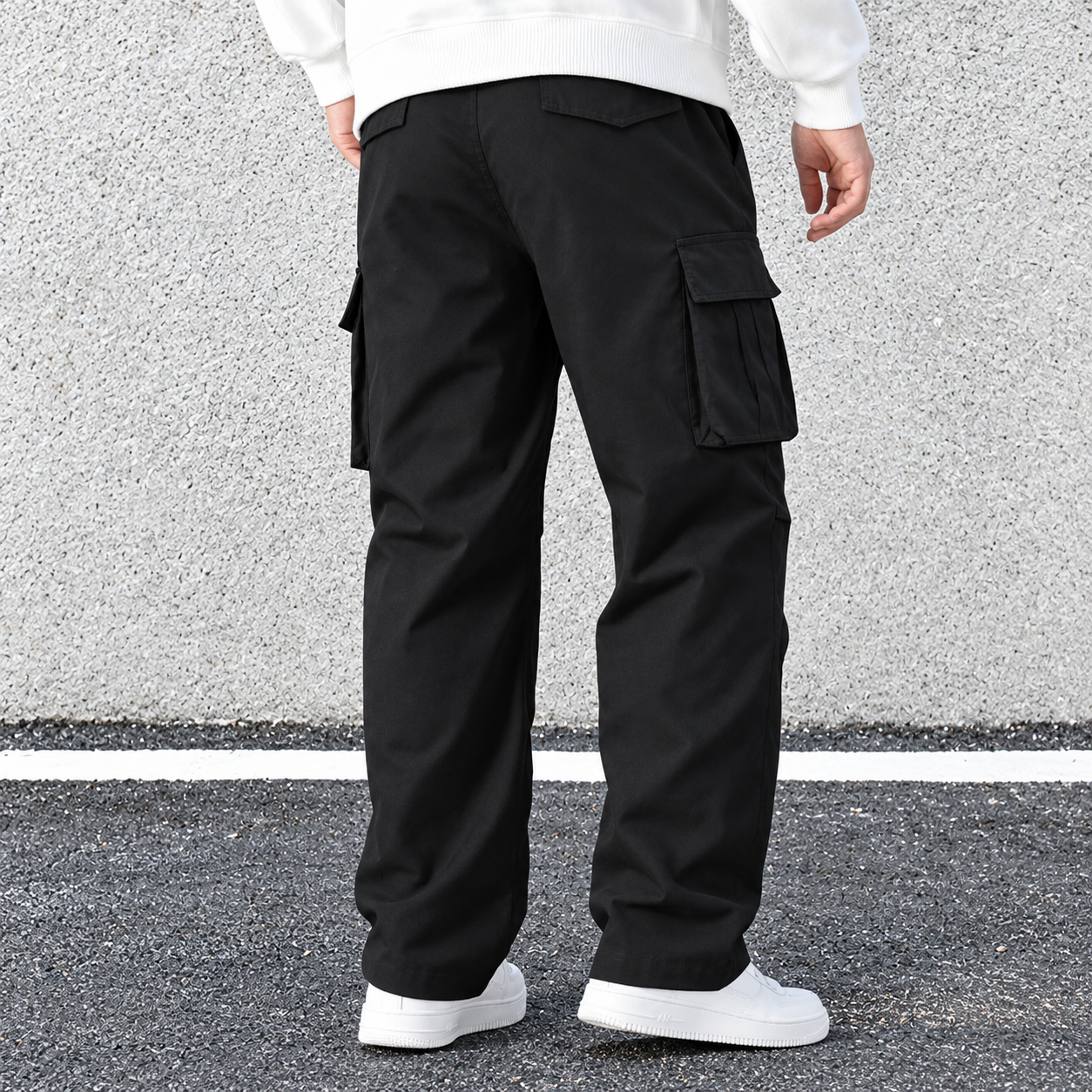 Multi Pocket Drawstring Cargo Hiking Pants For Men