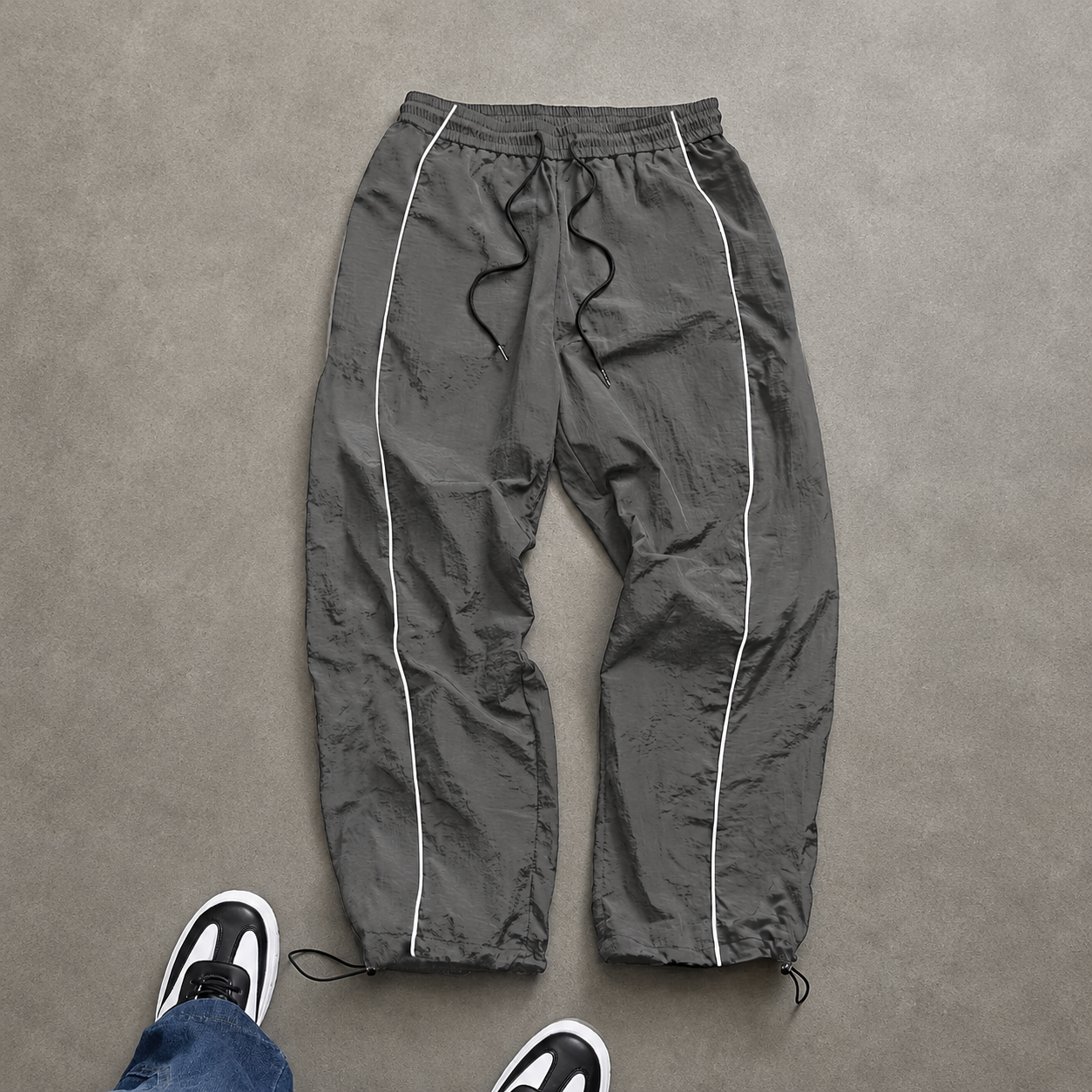 Casual Loose Jogger Pants With Drawstring For Men