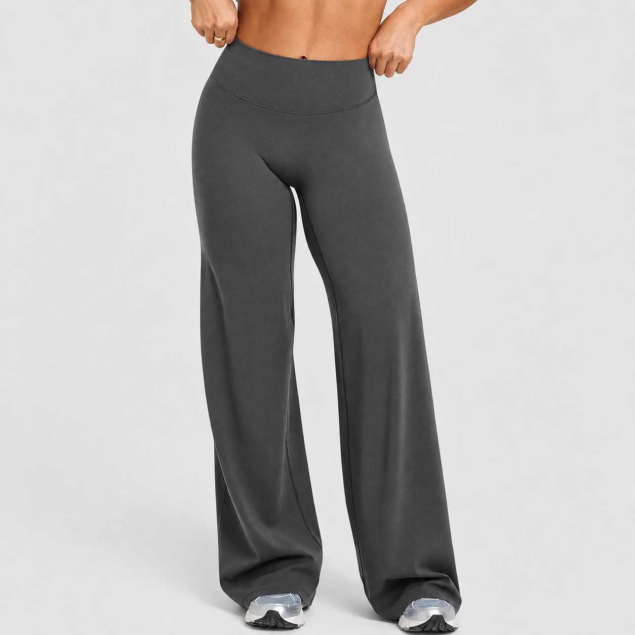 Slim Fit High Rise Wide Yoga Pants For Women Gym And Daily Wear