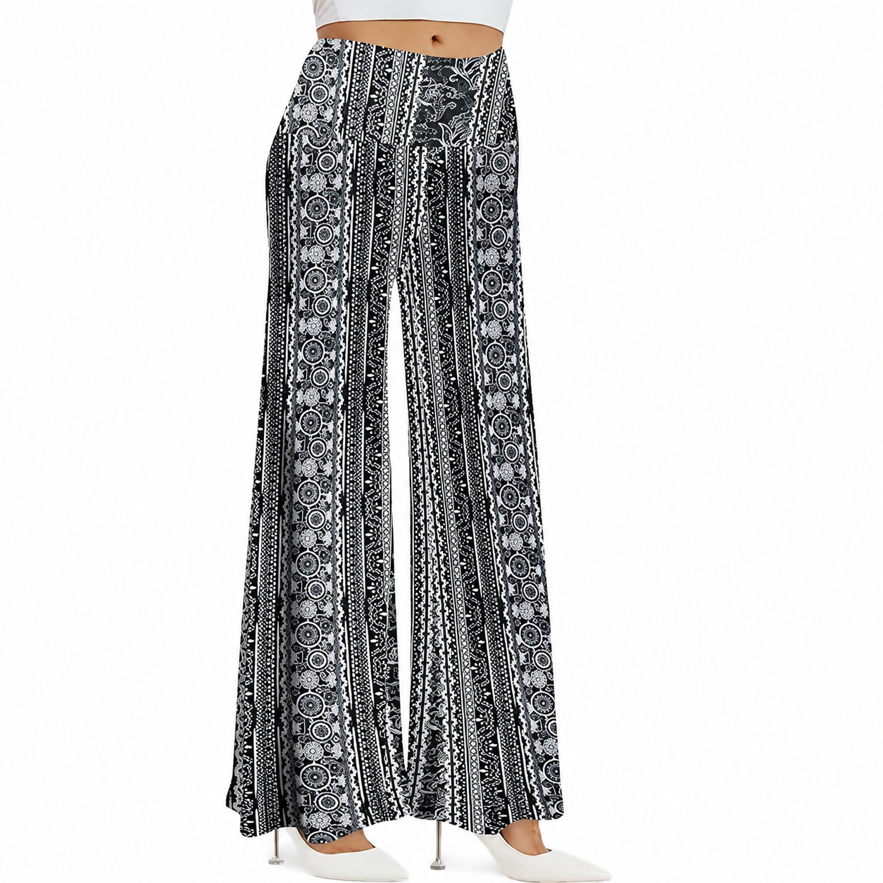 Casual Wide Flowy Loose Fit Pants For Women