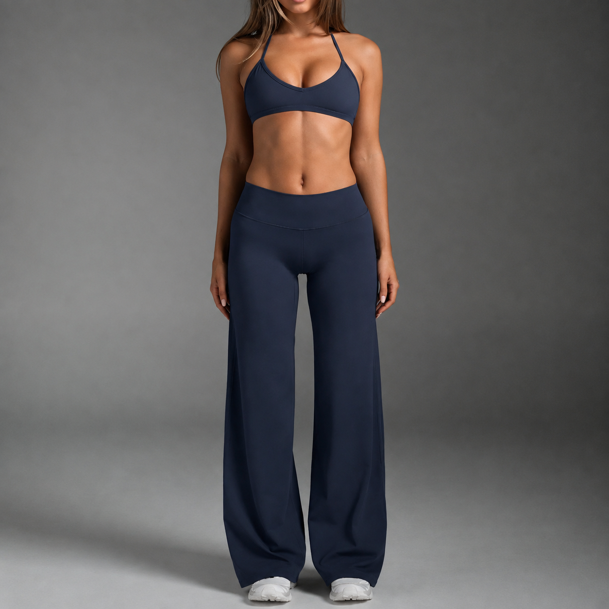 Slim Fit High Rise Wide Yoga Pants For Women Gym And Daily Wear