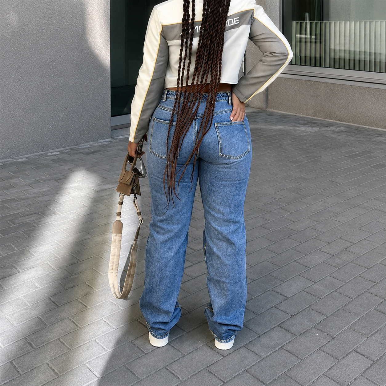 Casual Solid Slim Fit Jeans With Pockets For Women