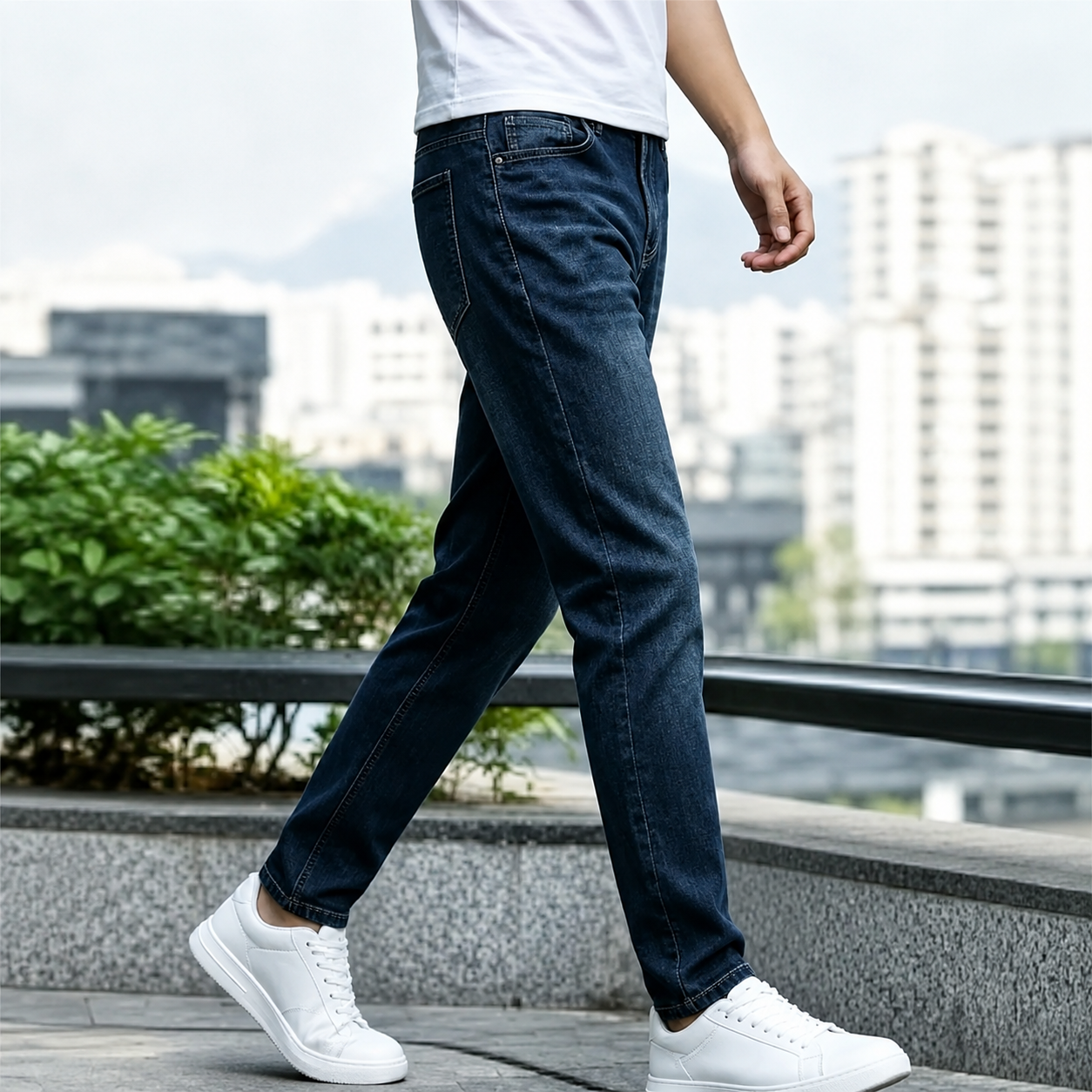 Casual Straight Stretchy Jeans For Men