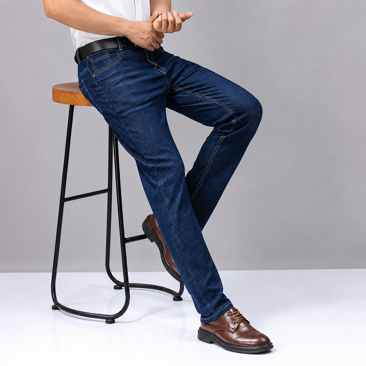 Casual Straight Stretchy Jeans For Men