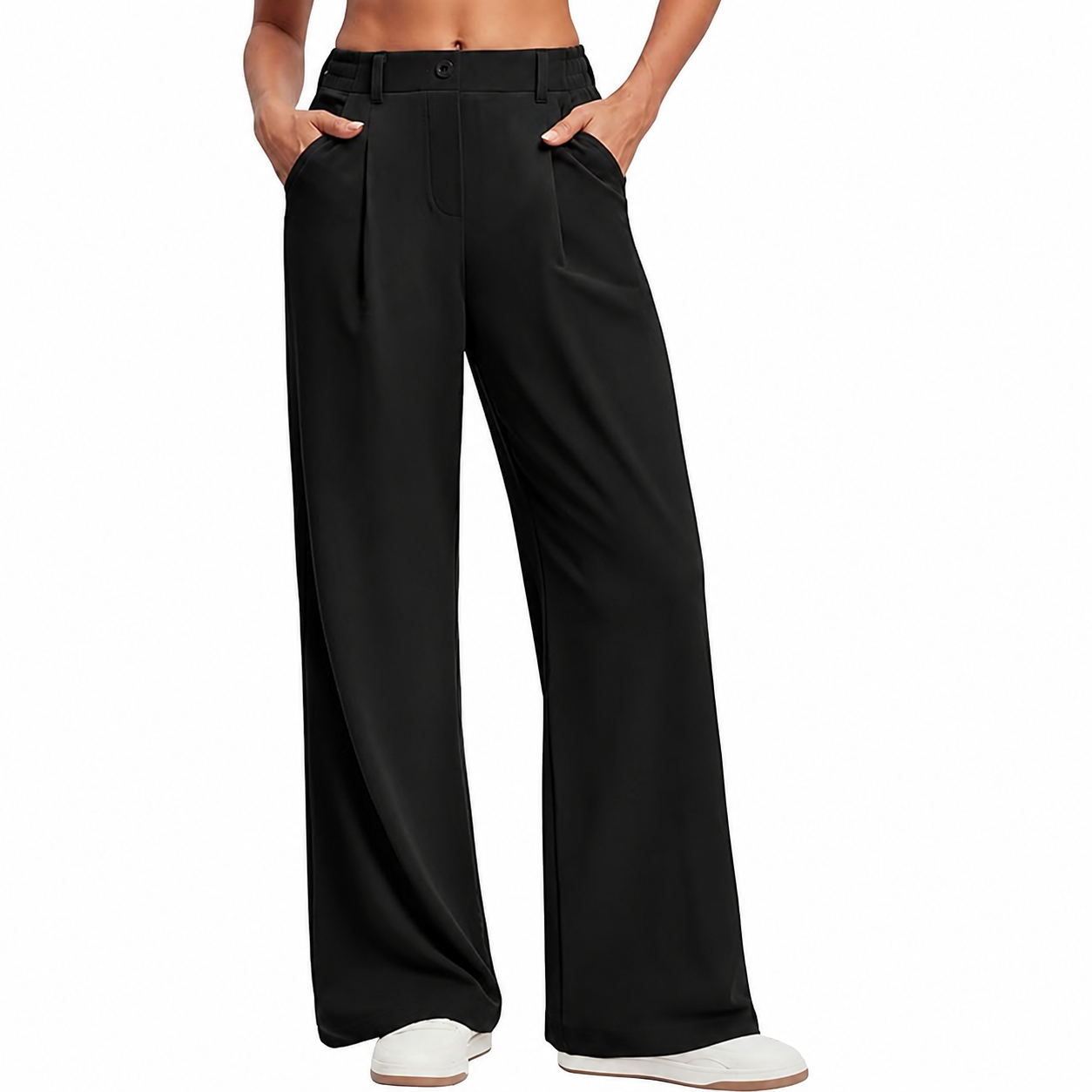 Casual Wide Oversized Stretchy Pants For Women