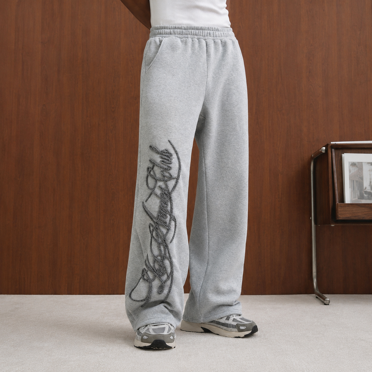 Versatile Embroidery Streetwear Sweatpants For Men