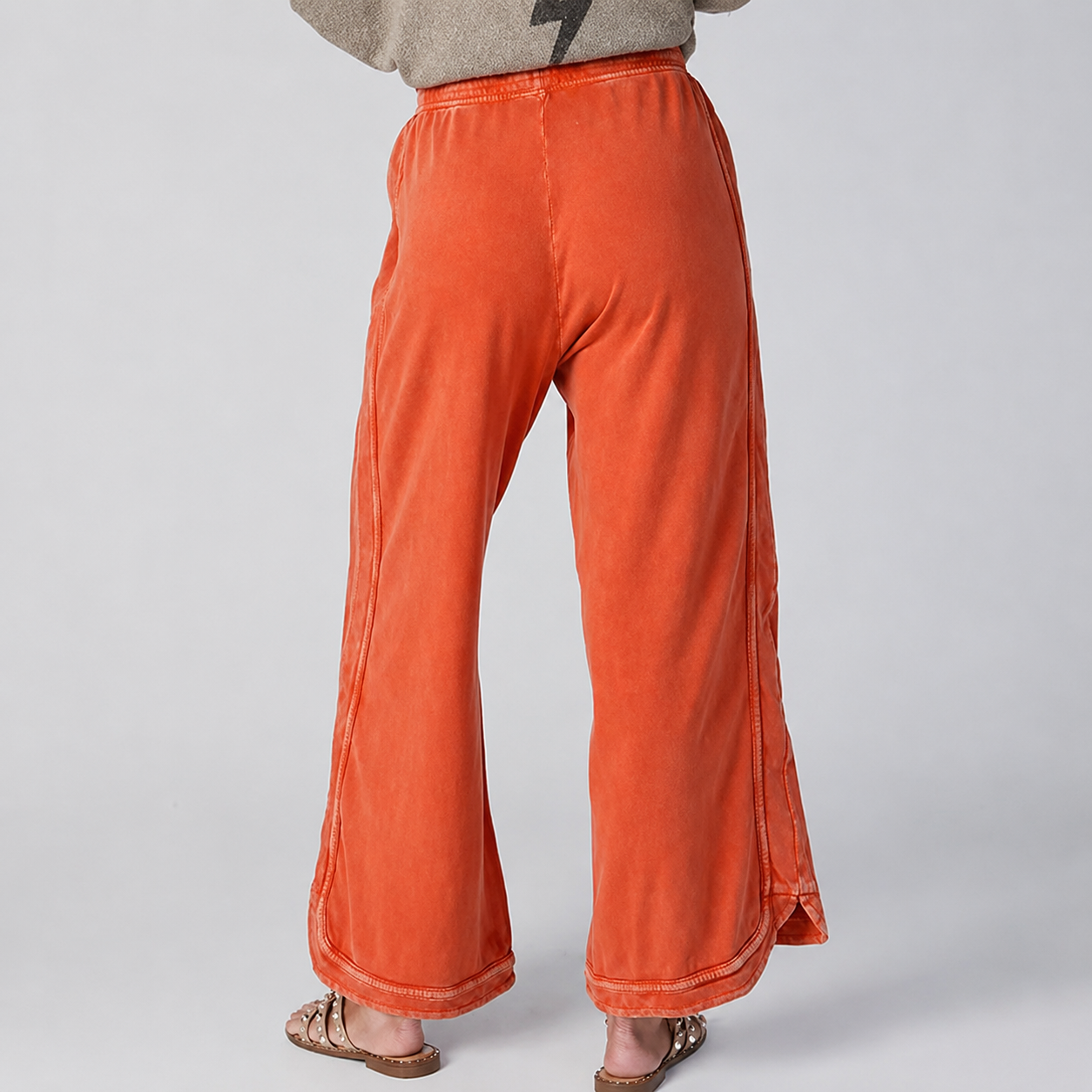 Vintage Baggy Washed Wide Athletic Sweatpants Trousers For Women