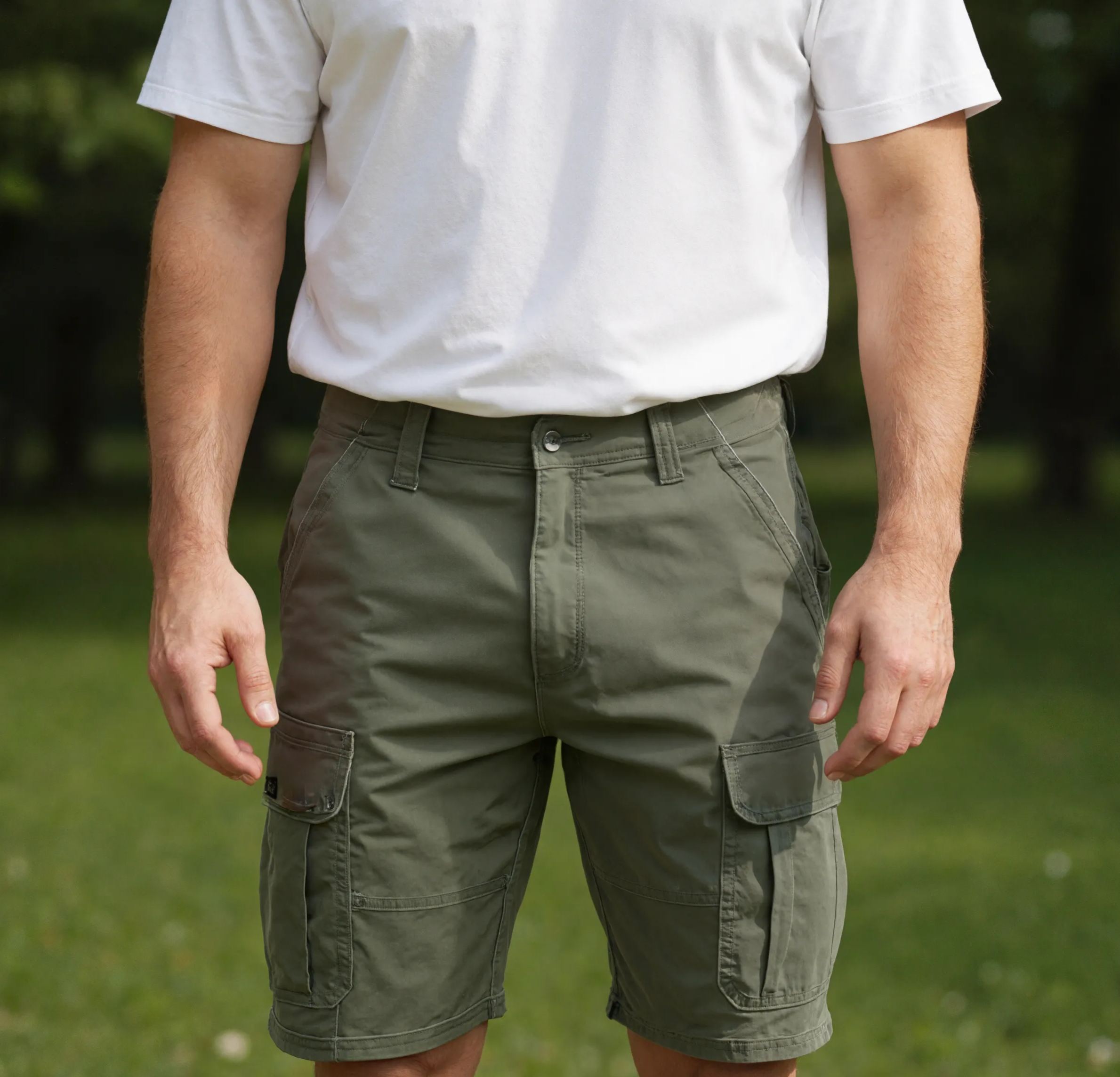 Men’s Classic Cargo Stretch Shorts with Multi PocketsClassic Cargo Stretch Shorts With Multi Pockets For Men  - Image 11