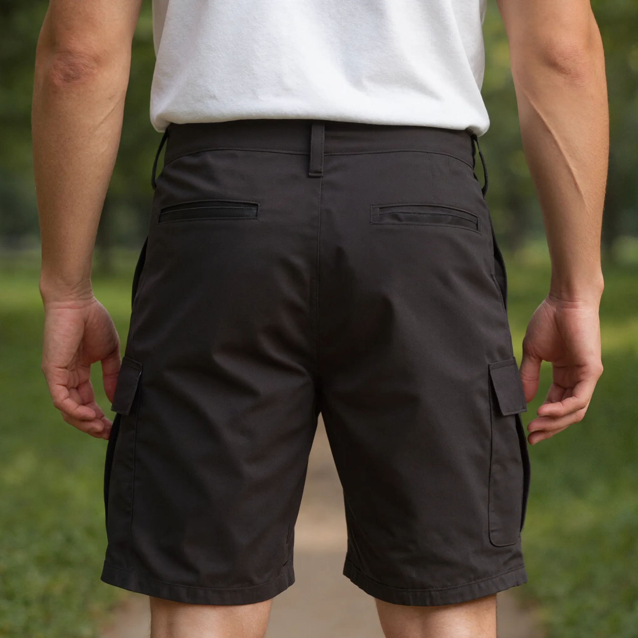 Men’s Classic Cargo Stretch Shorts with Multi Pockets