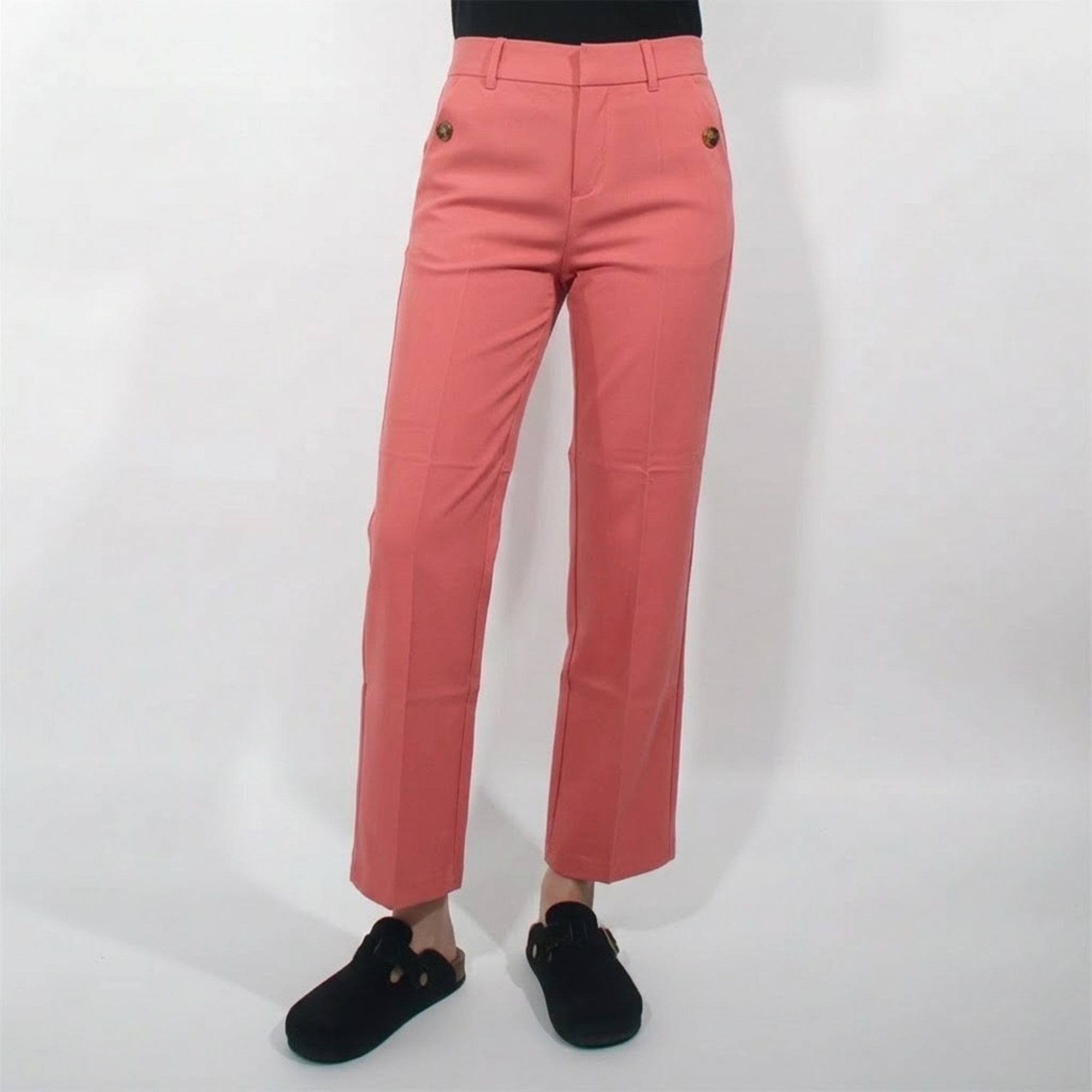 Stretch Twill Cropped 4 Way Wide Pant 