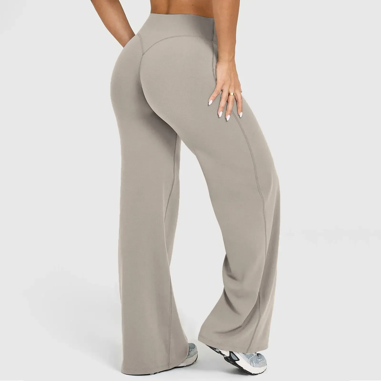 Structured Athletic Wide Sweep Fitness Pants