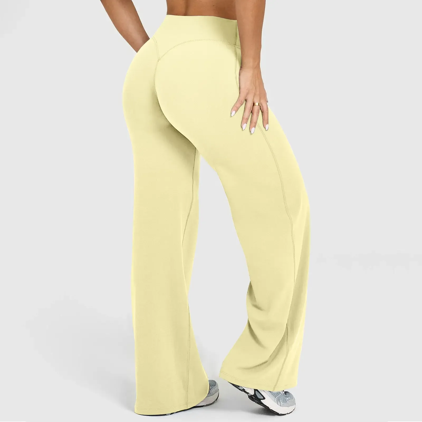Structured Athletic Wide Sweep Fitness Pants