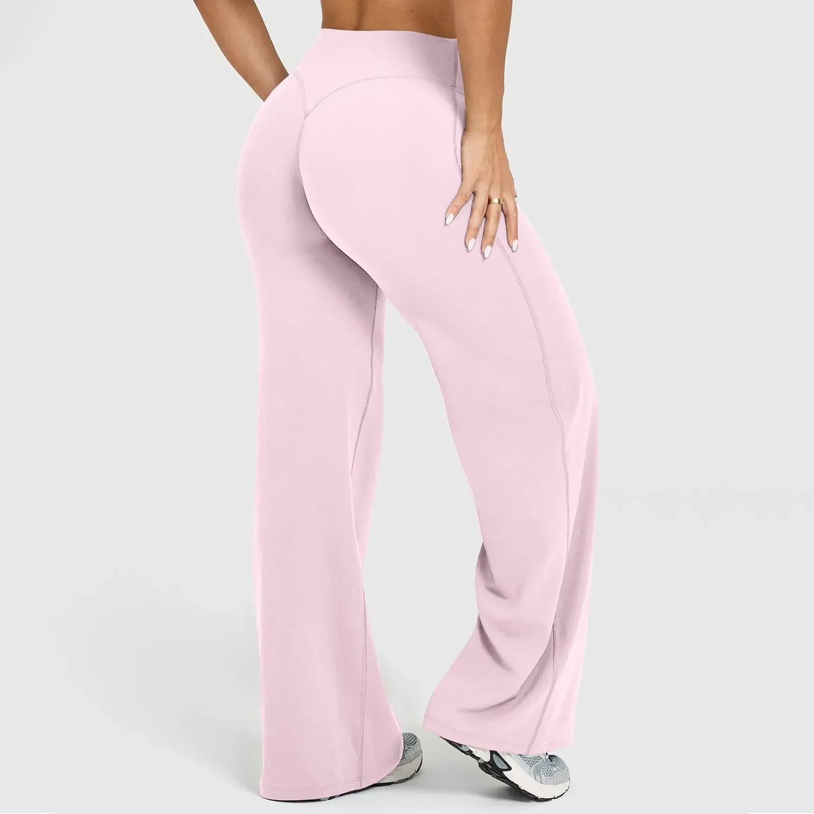 Structured Athletic Wide Sweep Fitness Pants