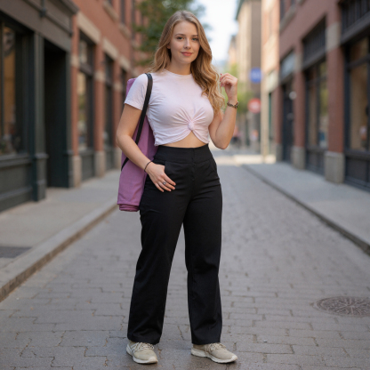 Women Casual Yoga Pants With Pockets