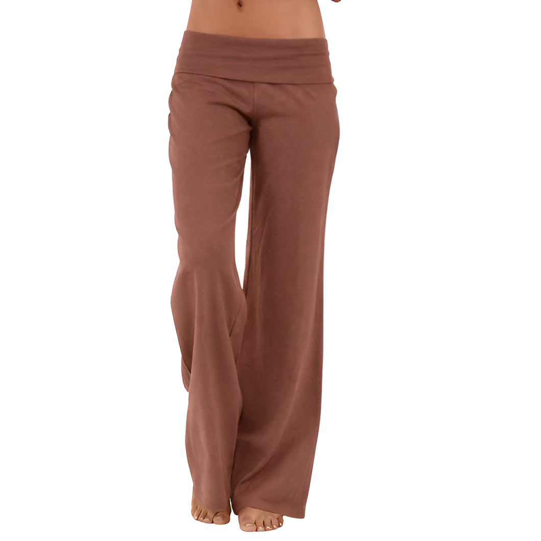 Coral Flowy Palazzo Lounge Pants For Women