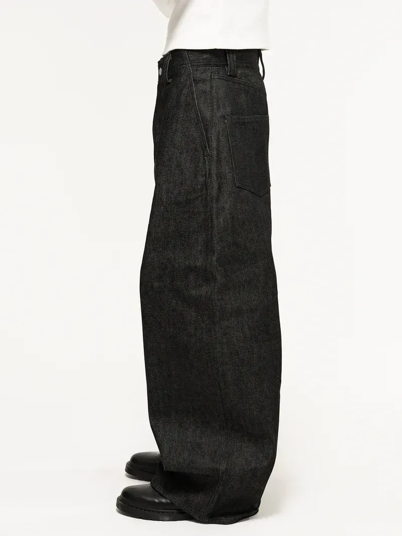 Japanese Selvedge Curved Legs JeansJapanese Selvedge Curved Jeans For Men - Image 5