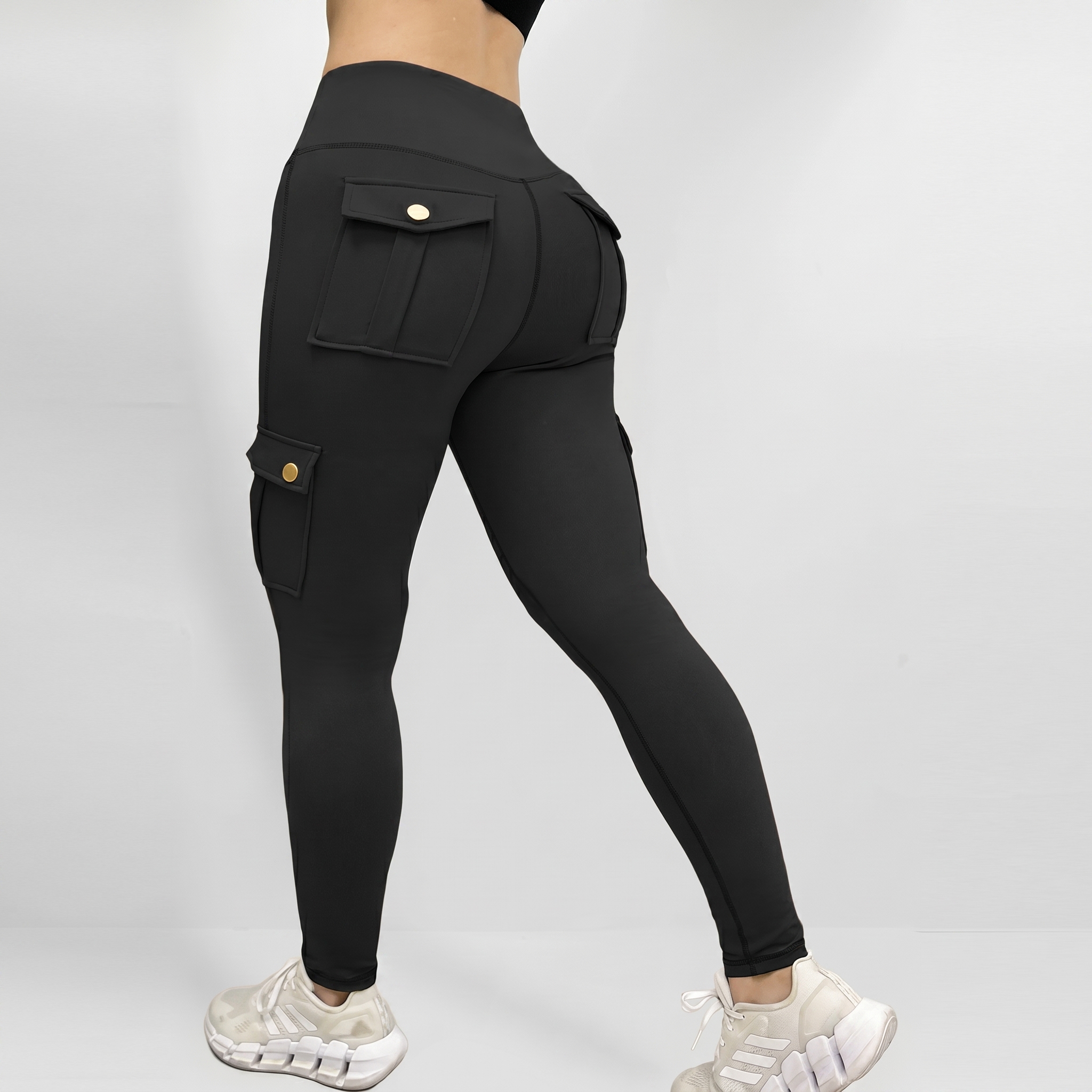 Butt Lifting Workout Leggings With Flap Pockets For Women