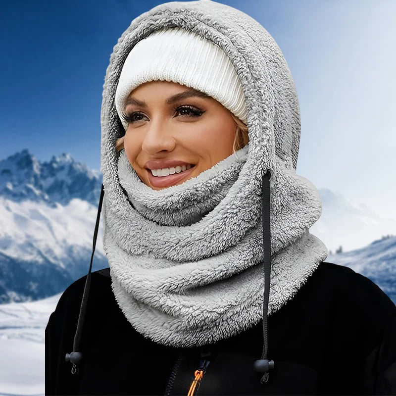 Winter Fleece Hooded Scarf-My Comfy Pant