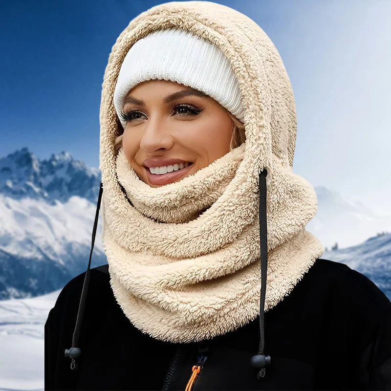 Winter Fleece Hooded Scarf-My Comfy PantWinter Fleece Hooded Scarf - Image 2