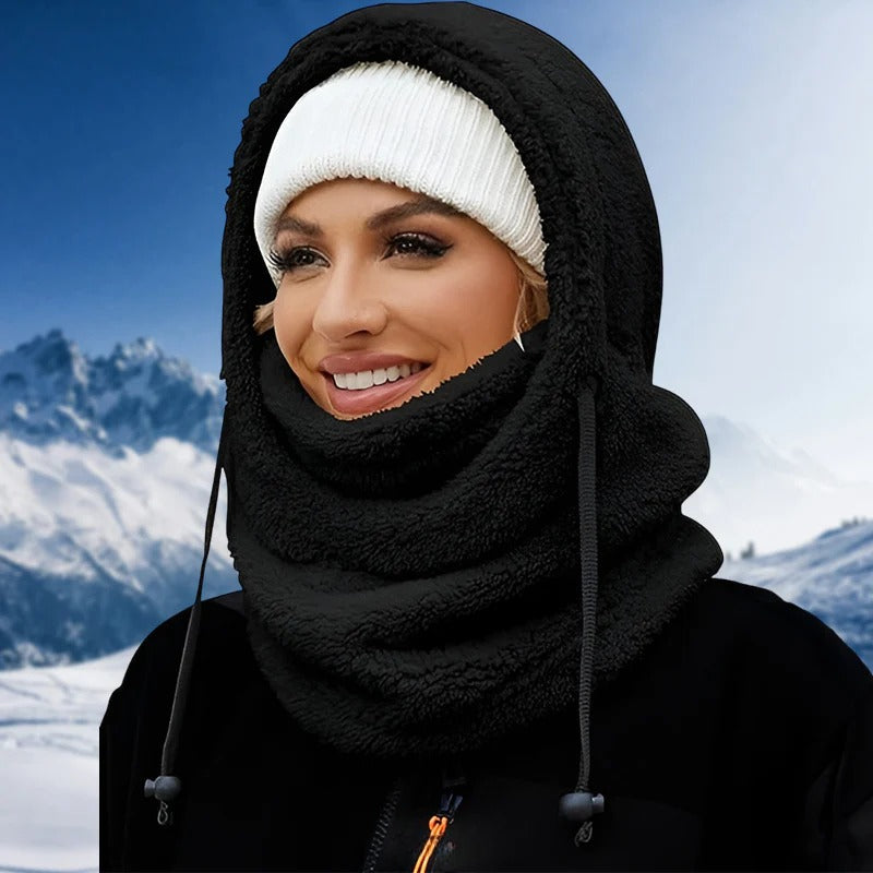 Winter Fleece Hooded Scarf-My Comfy Pant