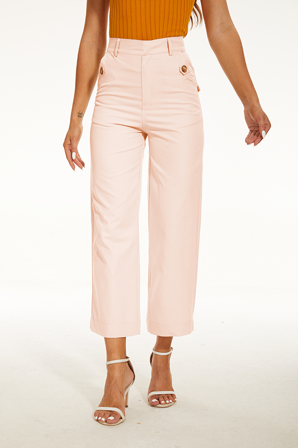 Twill Wide Leg Pant-My Comfy Pant
