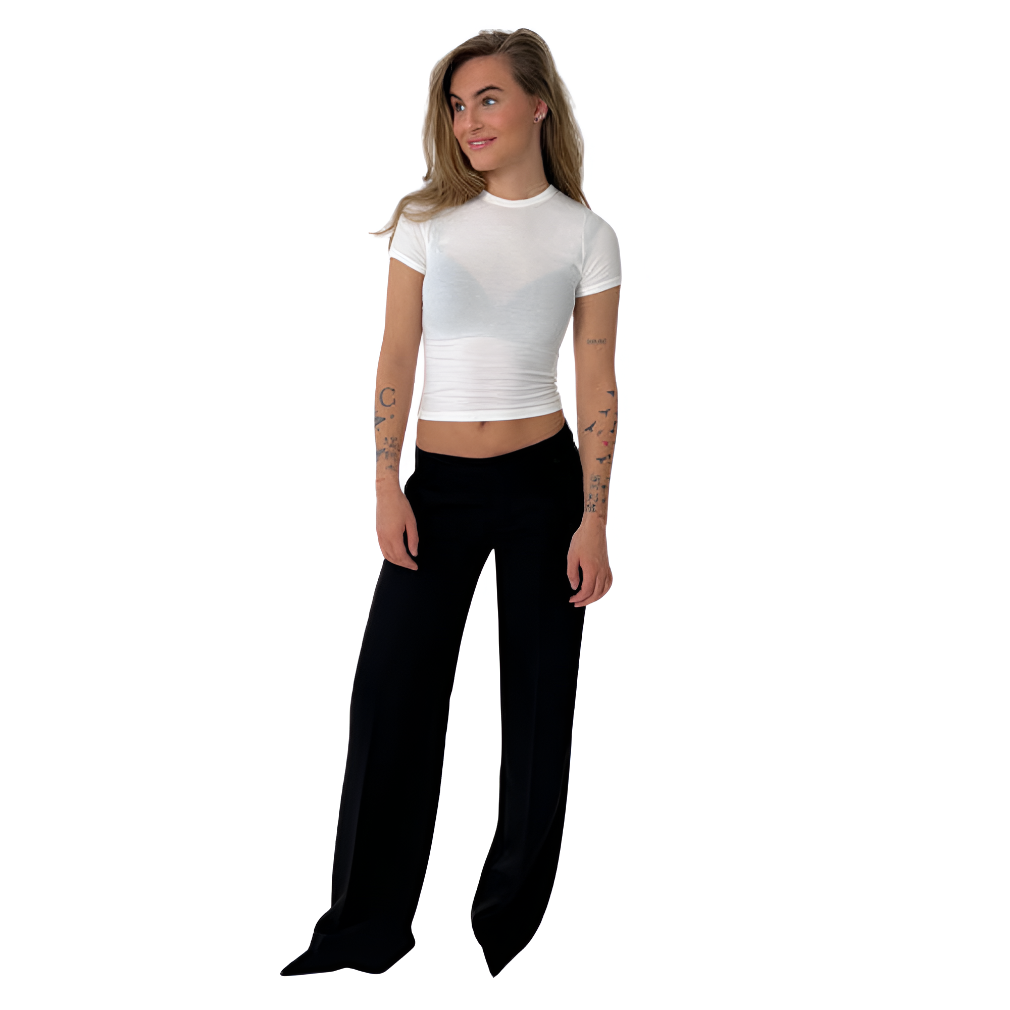 Comfortable Tailored Flared Trousers-My Comfy Pant