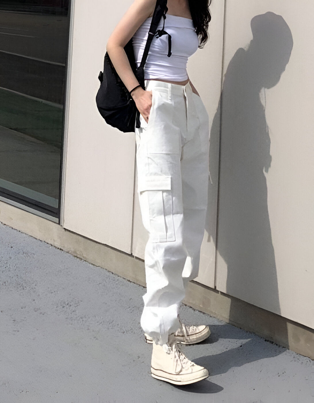 Adjustable Straight Leg Cargo Pants-My Comfy Pant