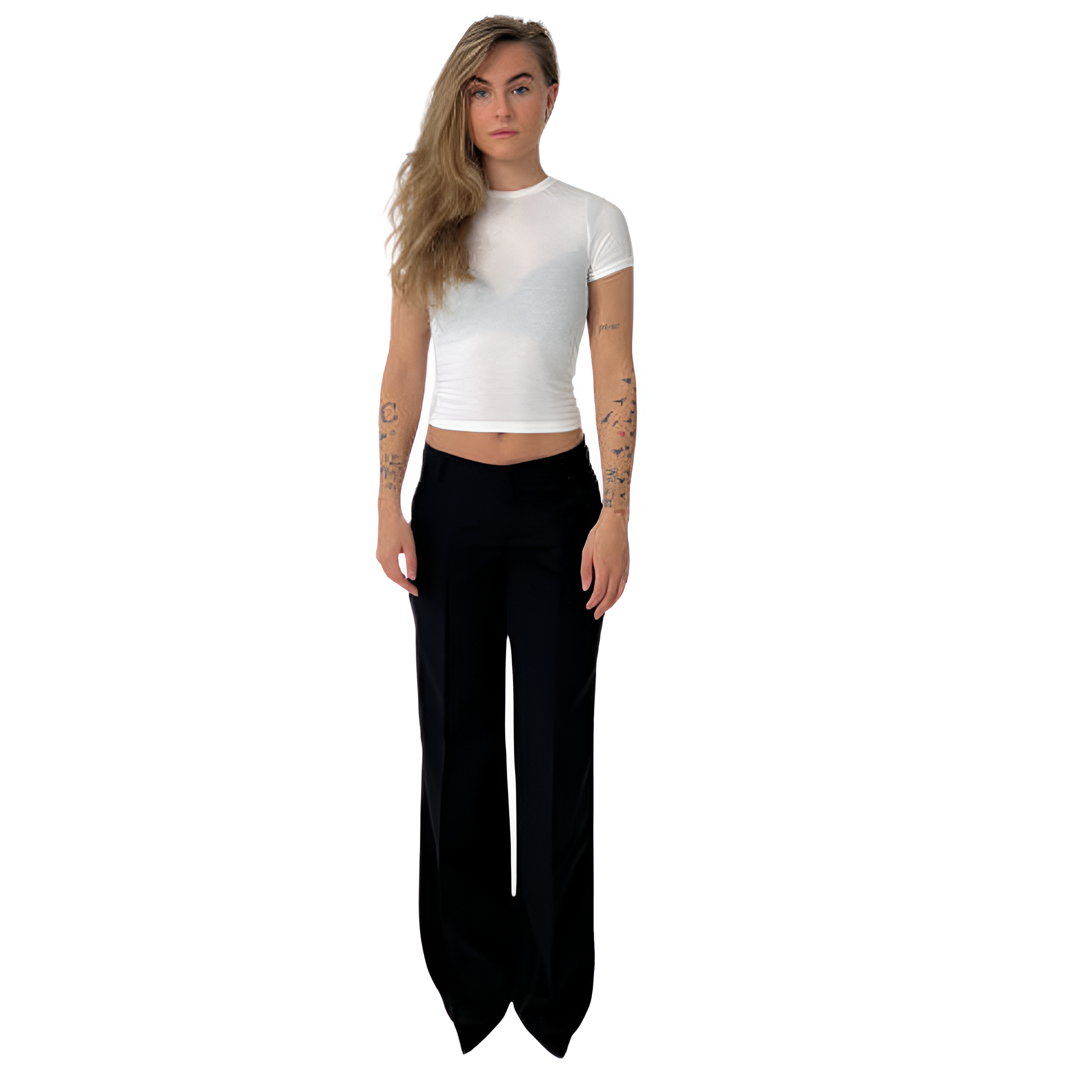 Comfortable Tailored Flared Trousers-My Comfy Pant