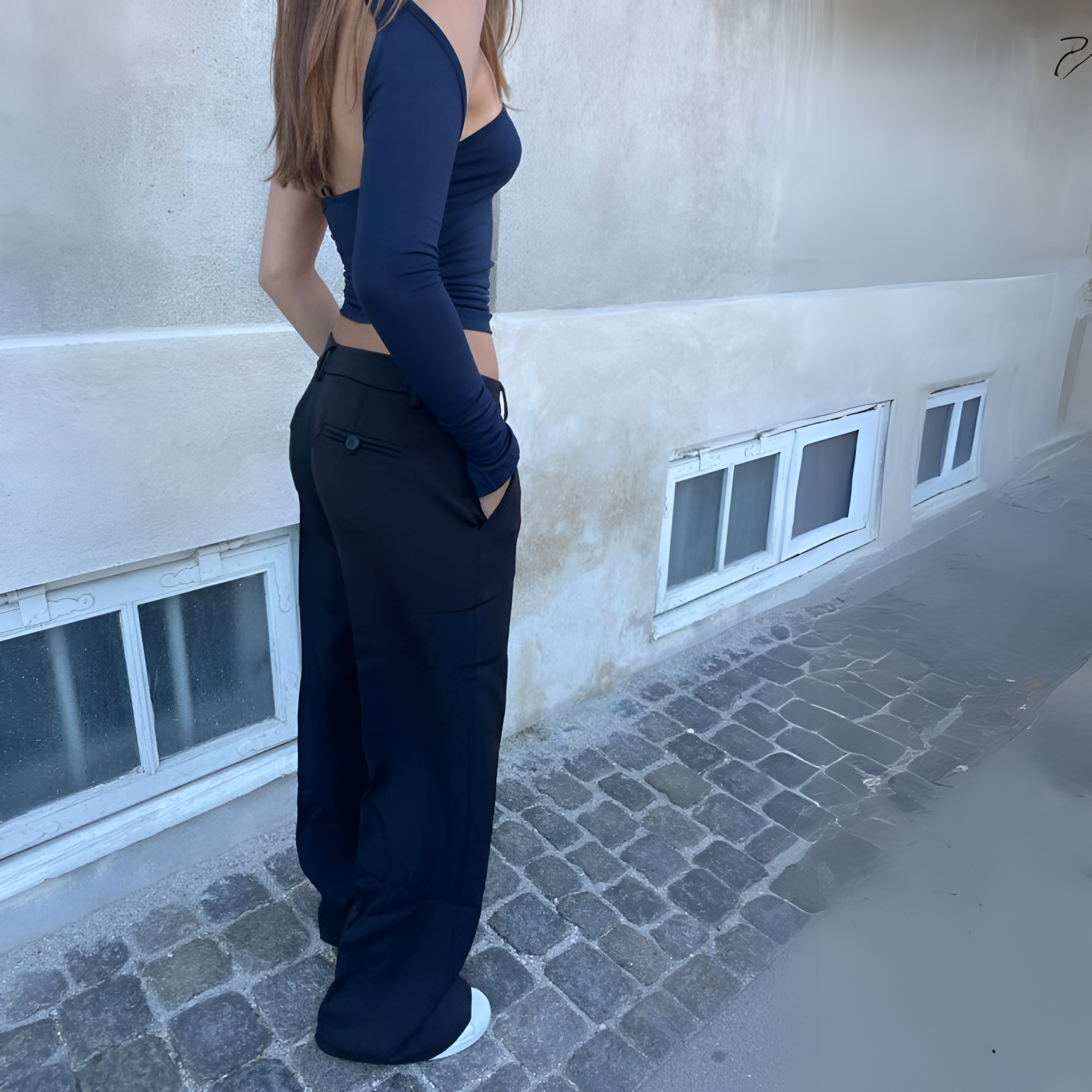 Comfortable Tailored Flared Trousers-My Comfy Pant