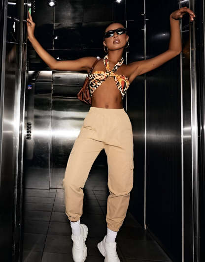 Adjustable Straight Leg Cargo Pants-My Comfy Pant