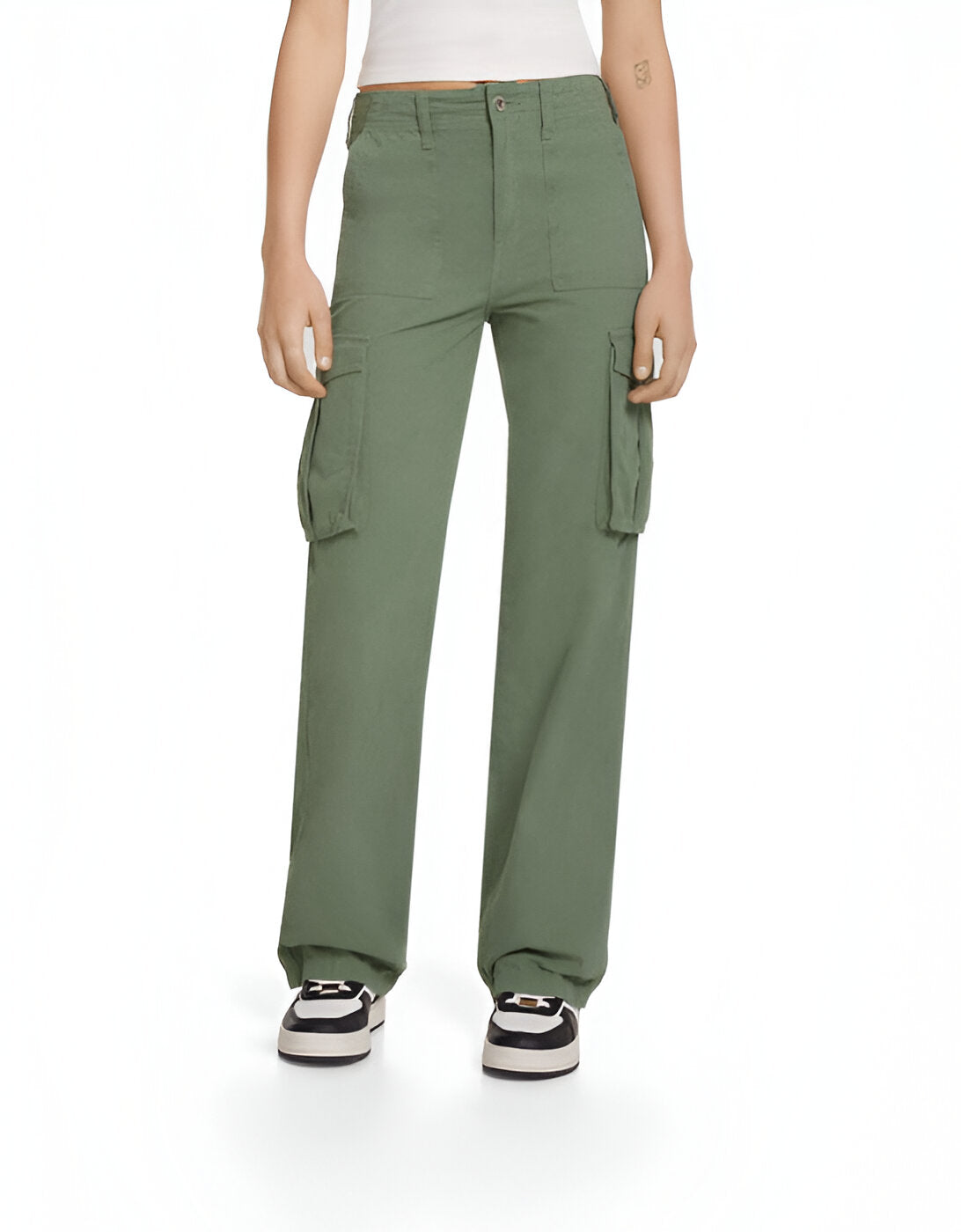Adjustable Straight Leg Cargo Pants-My Comfy Pant