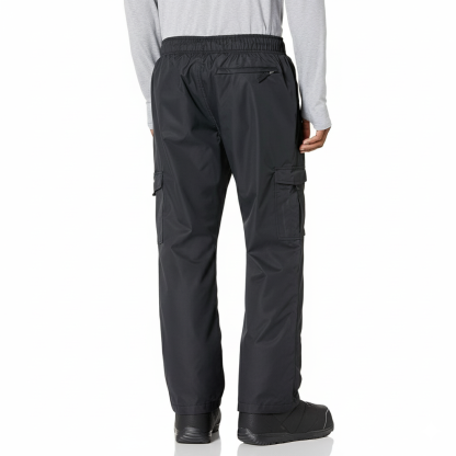Men Fleece Lined Cargo Snow Pants