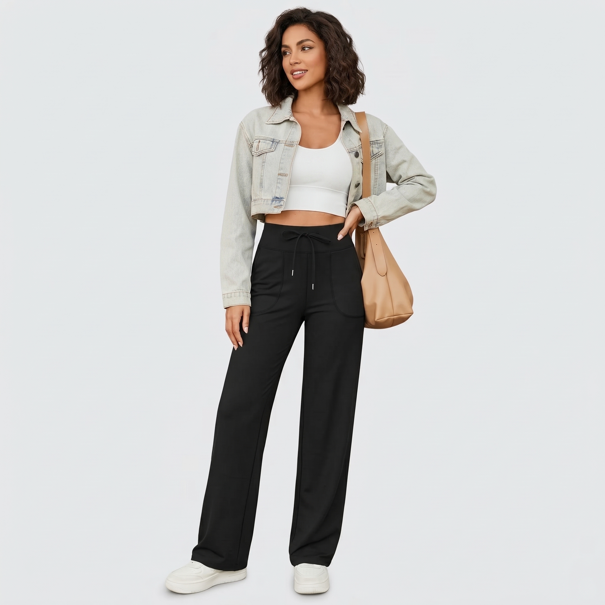 Structured Athletic Wide Sweep Lounge Pants