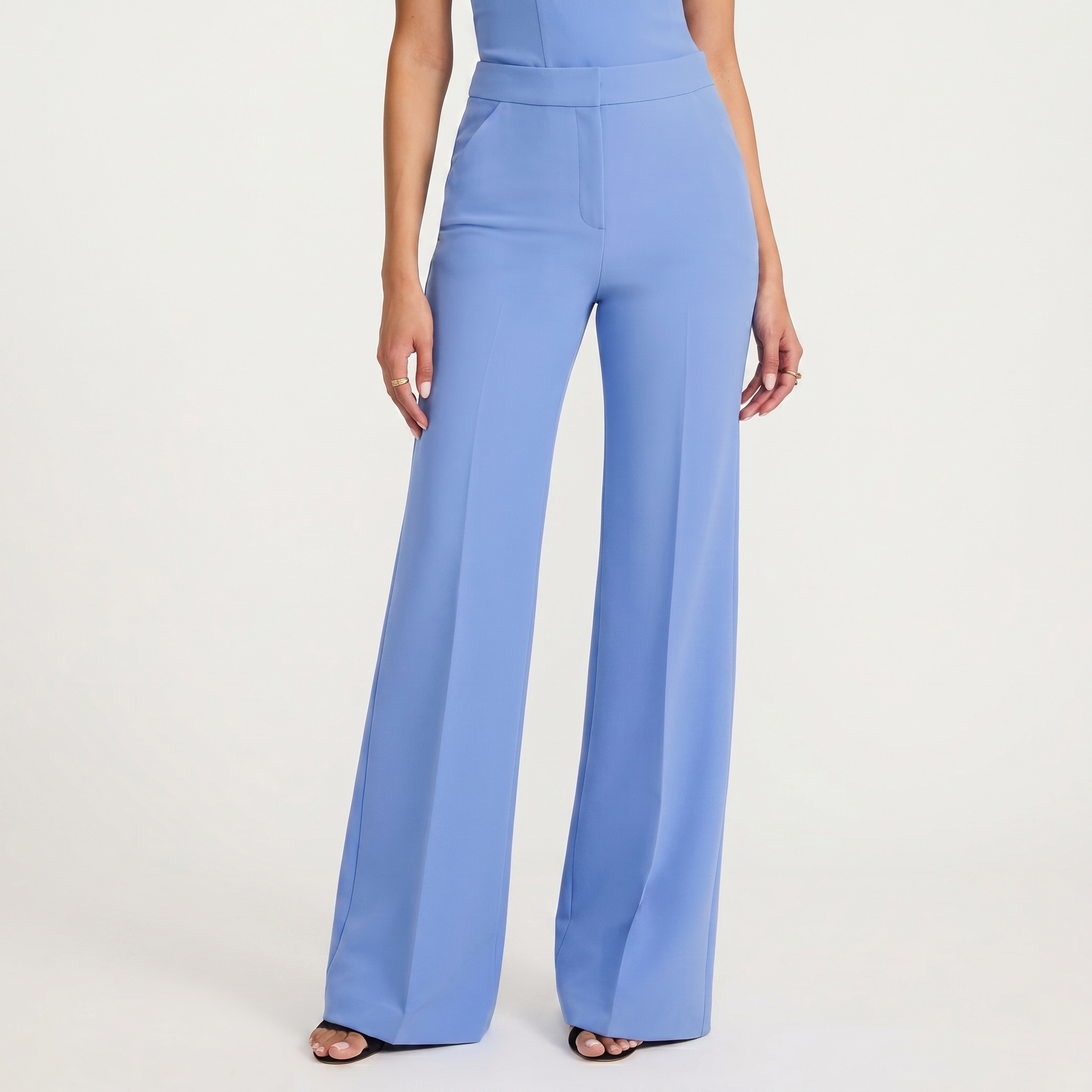 Editor Signature Stretch High Waisted Flare Trouser