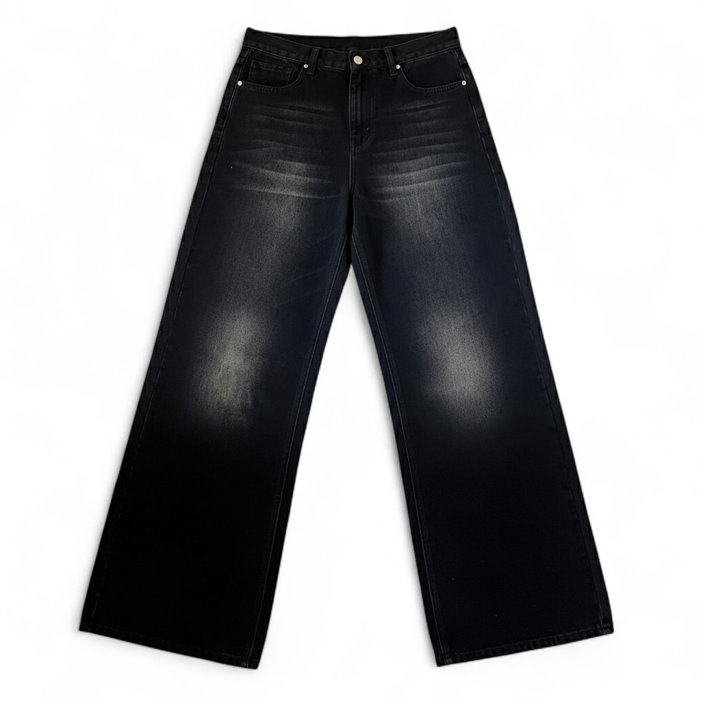 Loose Fit Denim Jeans With Stretch And Mid Rise Comfort