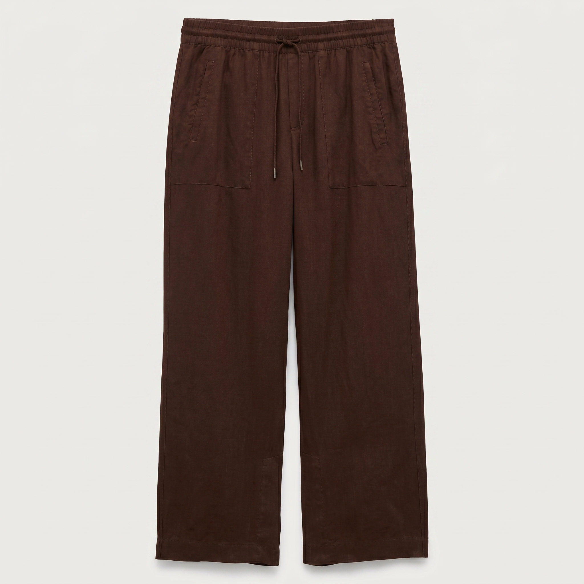 High And Rise Wide Linen Pant Leg For Women