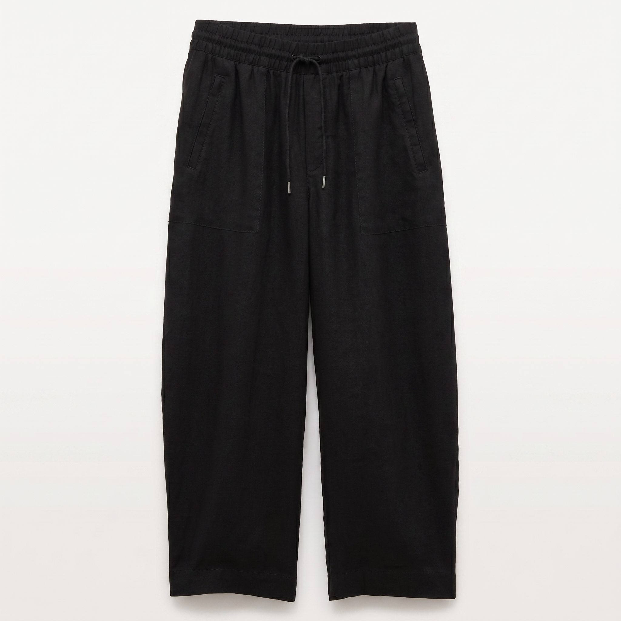 High And Rise Wide Linen Pant Leg For Women