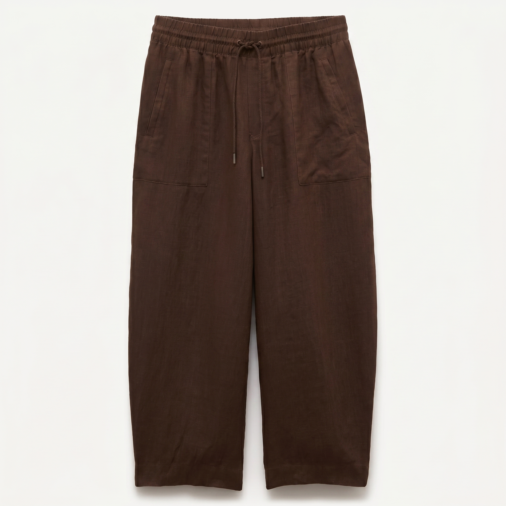 High And Rise Wide Linen Pant Leg For Women