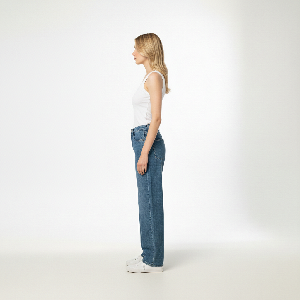 Low Rise Sport Jeans With Toggles