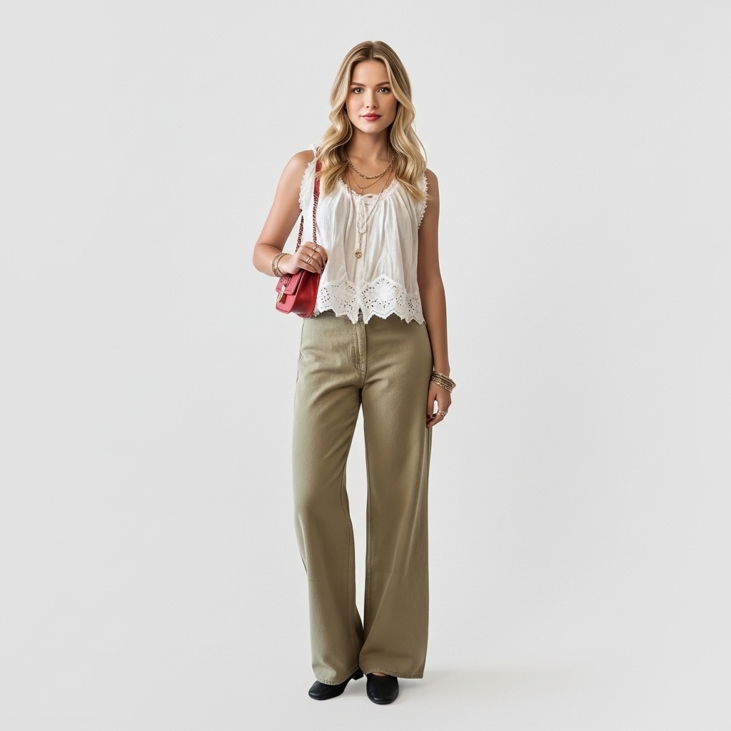 Low Rise Sport Jeans With Toggles