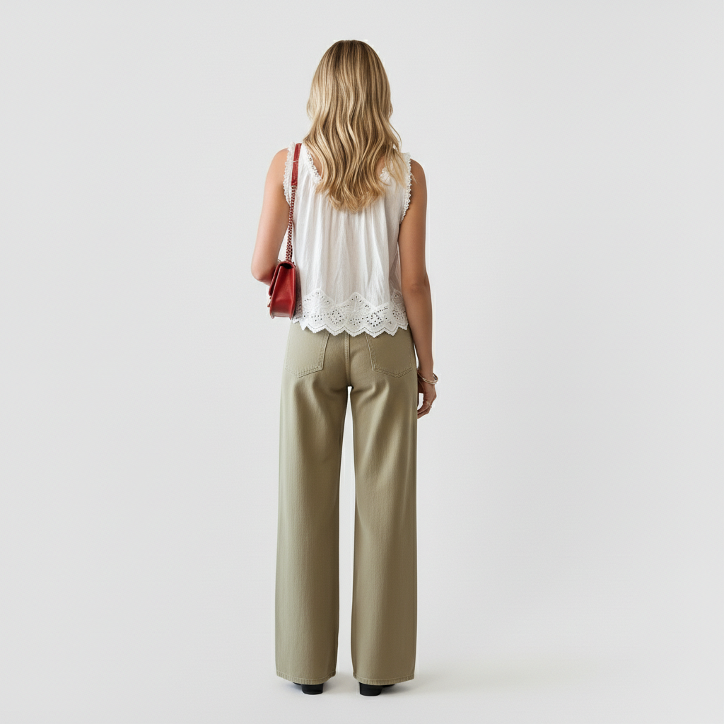 Low Rise Sport Jeans With Toggles