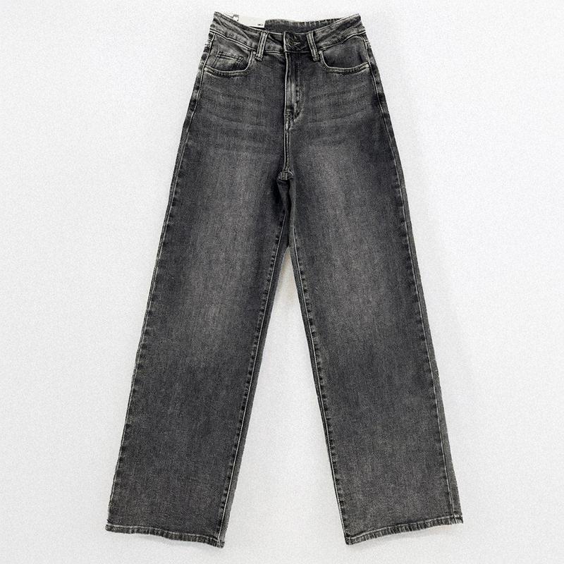 [Copy]Tournesol Fleece Lined Tights One-Lined SeamsMinimalist High Denim Jeans With Pockets For Women - Image 7