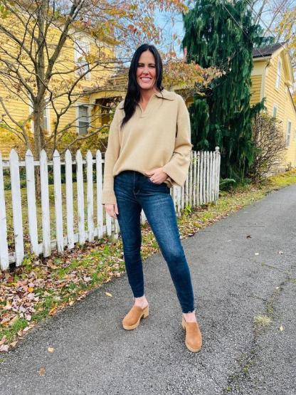 Dark Wash Skinny Jeans For Everyday Wear-My Comfy Pant
