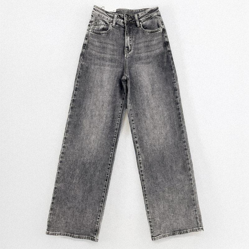 [Copy]Tournesol Fleece Lined Tights One-Lined SeamsMinimalist High Denim Jeans With Pockets For Women - Image 5