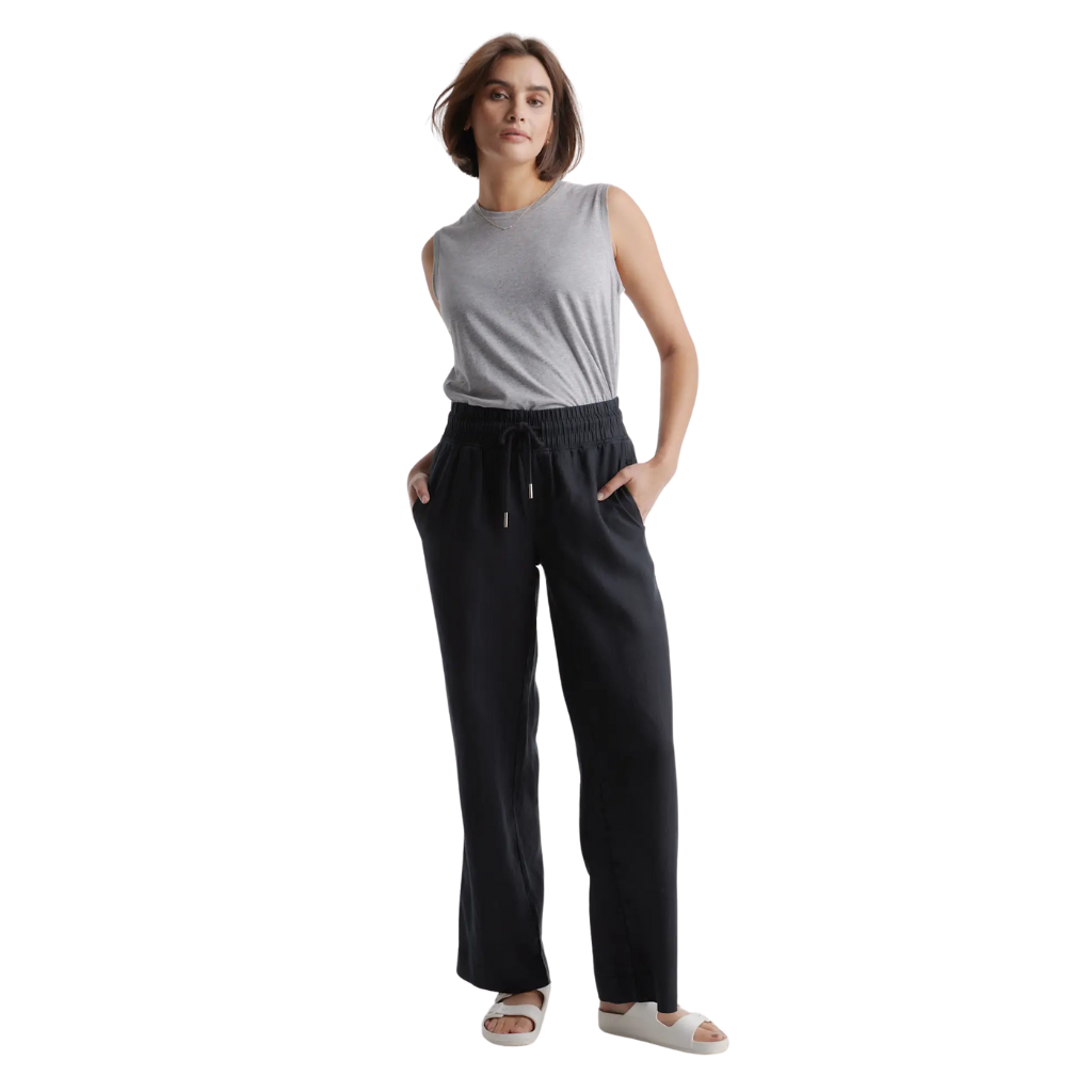 Women European Linen Wide Leg Pants