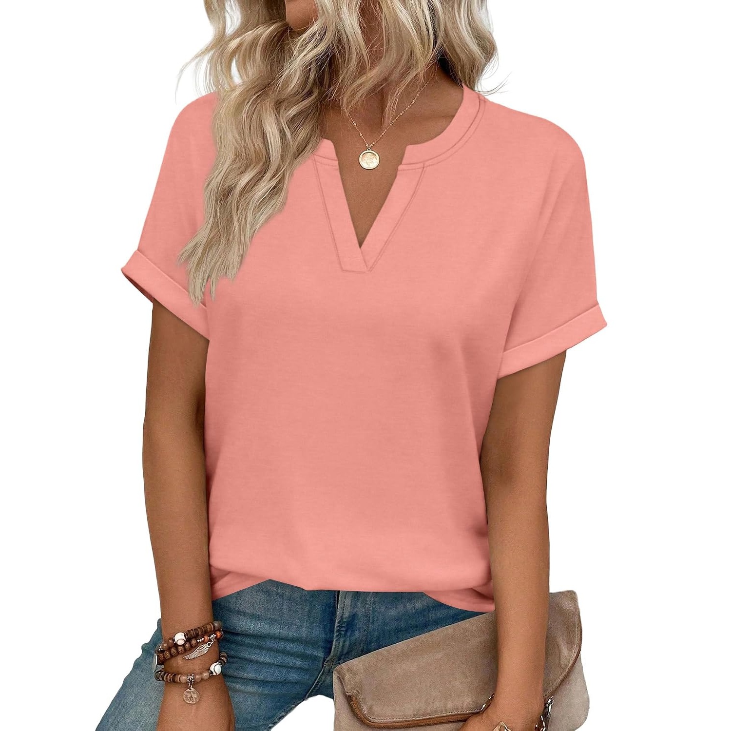 Casual Spring Summer Short Sleeve T Shirt For Women